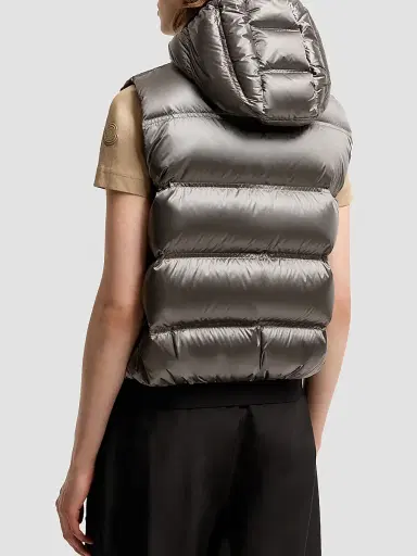 Moncler Women's Fluidite Puffer Vest with Hood | Thumbnail 3 Moncler Women's Fluidite Puffer Vest with Hood | Thumbnail 3
