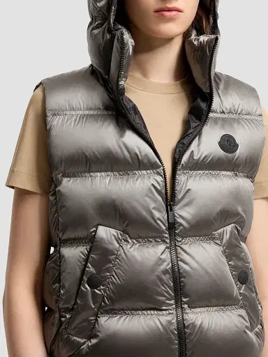 Moncler Women's Fluidite Puffer Vest with Hood | Thumbnail 4 Moncler Women's Fluidite Puffer Vest with Hood | Thumbnail 4
