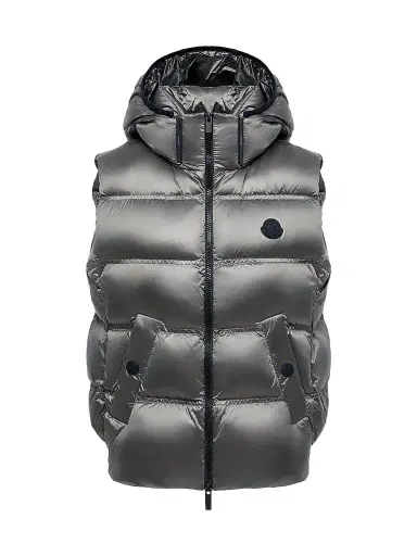 Moncler Women's Fluidite Puffer Vest with Hood | Thumbnail 1 Moncler Women's Fluidite Puffer Vest with Hood | Thumbnail 1