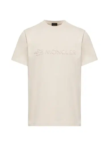 Moncler Men's Crewneck T-Shirt in Cotton - White | Thumbnail 1 Moncler Men's Crewneck T-Shirt in Cotton - White | Thumbnail 1