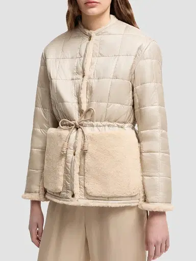 Moncler Women's Tipule Reversible Puffer Coat - Light Beige - Size XXL | Thumbnail 2 Moncler Women's Tipule Reversible Puffer Coat - Light Beige - Size XXL | Thumbnail 2
