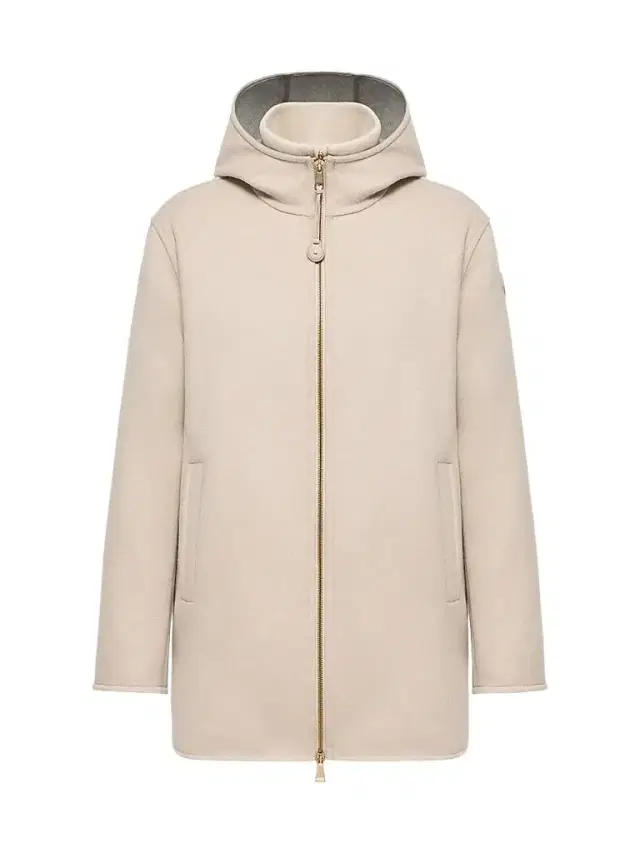 Women's Hemiptere 3-in-1 Hooded Puffer Jacket in Wool and Cashmere - Light Beige Women's Hemiptere 3-in-1 Hooded Puffer Jacket in Wool and Cashmere - Light Beige