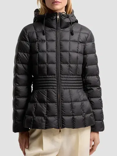 Moncler Women's Engoulevent Hooded Puffer Coat - Black | Thumbnail 2 Moncler Women's Engoulevent Hooded Puffer Coat - Black | Thumbnail 2