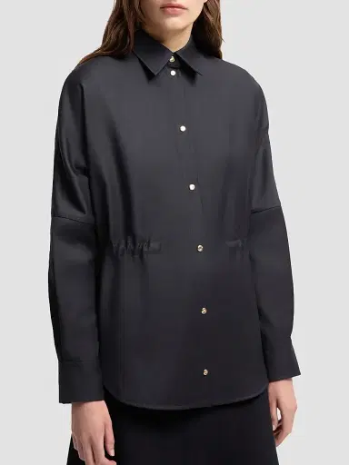 Moncler Women's Shacket in Wool - Dark Blue | Thumbnail 2 Moncler Women's Shacket in Wool - Dark Blue | Thumbnail 2