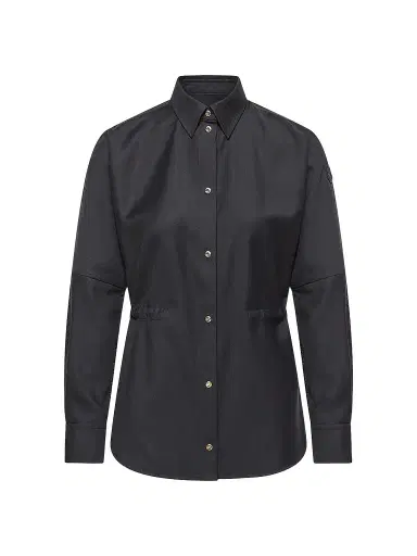 Moncler Women's Shacket in Wool - Dark Blue | Thumbnail 1 Moncler Women's Shacket in Wool - Dark Blue | Thumbnail 1