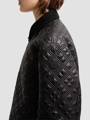 Moncler Women's Corduroy-Trimmed Down-Filled Shacket | Thumbnail 4 Moncler Women's Corduroy-Trimmed Down-Filled Shacket | Thumbnail 4