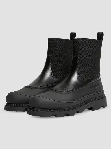 Moncler Women's Vera Edge Ankle Boots in Leather - Black - Size 11 | Thumbnail 2 Moncler Women's Vera Edge Ankle Boots in Leather - Black - Size 11 | Thumbnail 2