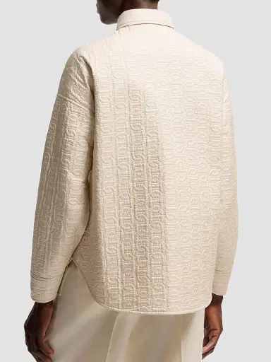 Moncler Women's Down-Filled Shacket - Light Beige - Size XL | Thumbnail 3 Moncler Women's Down-Filled Shacket - Light Beige - Size XL | Thumbnail 3