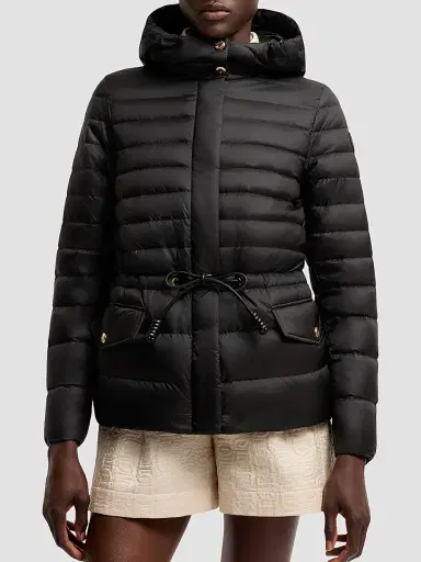 Moncler Women's Raies Puffer Coat with Hood - Black | Thumbnail 2 Moncler Women's Raies Puffer Coat with Hood - Black | Thumbnail 2