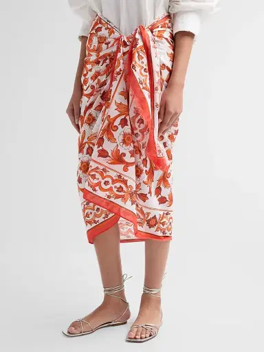 Dolce & Gabbana Women's St. Majolica Cotton Sarong | Thumbnail 4 Dolce & Gabbana Women's St. Majolica Cotton Sarong | Thumbnail 4