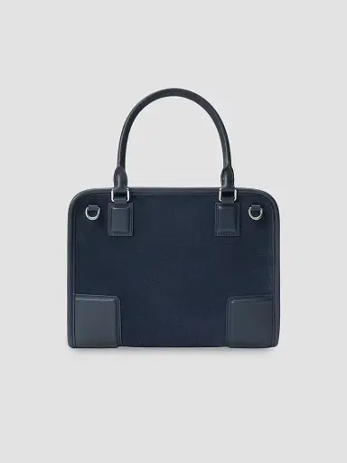 LOEWE Women's Amazona Suede Top Handle Bag - Deep Navy | Thumbnail 2 LOEWE Women's Amazona Suede Top Handle Bag - Deep Navy | Thumbnail 2