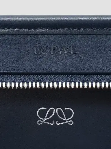 LOEWE Women's Amazona Suede Top Handle Bag - Deep Navy | Thumbnail 3 LOEWE Women's Amazona Suede Top Handle Bag - Deep Navy | Thumbnail 3