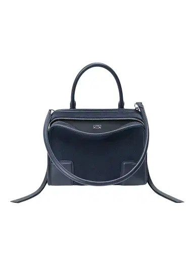 LOEWE Women's Amazona Suede Top Handle Bag - Deep Navy | Thumbnail 1 LOEWE Women's Amazona Suede Top Handle Bag - Deep Navy | Thumbnail 1