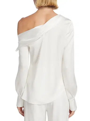 SIMKHAI Women's Alice Off-The-Shoulder Top - White | Thumbnail 5 SIMKHAI Women's Alice Off-The-Shoulder Top - White | Thumbnail 5