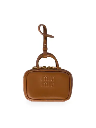 Miu Miu Women's Leather Trick Mini Bag - Brown | Thumbnail 1 Miu Miu Women's Leather Trick Mini Bag - Brown | Thumbnail 1