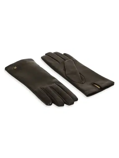 Max Mara Women's Nappa Leather Gloves - Black | Thumbnail 2 Max Mara Women's Nappa Leather Gloves - Black | Thumbnail 2