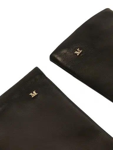 Max Mara Women's Nappa Leather Gloves - Black | Thumbnail 3 Max Mara Women's Nappa Leather Gloves - Black | Thumbnail 3