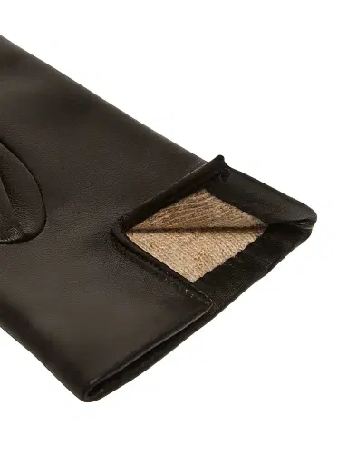 Max Mara Women's Nappa Leather Gloves - Black | Thumbnail 4 Max Mara Women's Nappa Leather Gloves - Black | Thumbnail 4