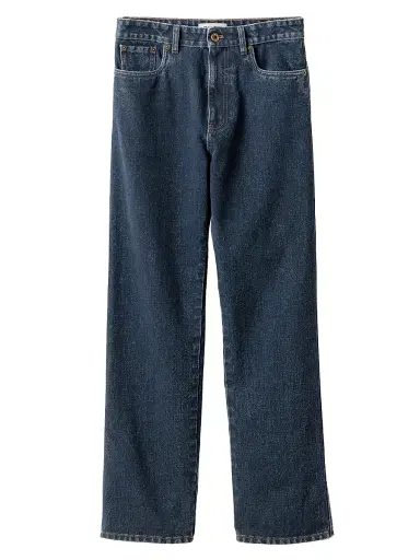 Miu Miu Women's Flocked Denim Trousers - Blue - Size 24 | Thumbnail 1 Miu Miu Women's Flocked Denim Trousers - Blue - Size 24 | Thumbnail 1