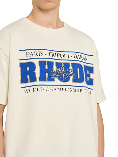 Rhude Men's Chrono Logo T-Shirt - Vintage White Blue | Thumbnail 6 Rhude Men's Chrono Logo T-Shirt - Vintage White Blue | Thumbnail 6