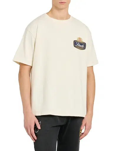 Rhude Men's Safari Crest T-Shirt - Vintage White Blue Red | Thumbnail 4 Rhude Men's Safari Crest T-Shirt - Vintage White Blue Red | Thumbnail 4
