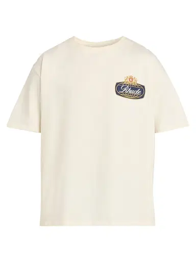 Rhude Men's Safari Crest T-Shirt - Vintage White Blue Red | Thumbnail 1 Rhude Men's Safari Crest T-Shirt - Vintage White Blue Red | Thumbnail 1