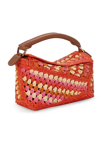 Loewe Women's x Paula's Ibiza Puzzle Edge Mini Crochet Raffia Bag | Thumbnail 3 Loewe Women's x Paula's Ibiza Puzzle Edge Mini Crochet Raffia Bag | Thumbnail 3