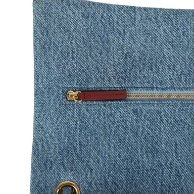 Chanel Chanel Maxi "Souplissimo" Large Flap Bag Blue Denim Gold Hardware | Thumbnail 8 Chanel Chanel Maxi "Souplissimo" Large Flap Bag Blue Denim Gold Hardware | Thumbnail 8