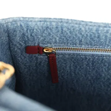Chanel Chanel Maxi "Souplissimo" Large Flap Bag Blue Denim Gold Hardware | Thumbnail 11 Chanel Chanel Maxi "Souplissimo" Large Flap Bag Blue Denim Gold Hardware | Thumbnail 11