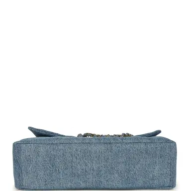 Chanel Chanel Maxi "Souplissimo" Large Flap Bag Blue Denim Gold Hardware | Thumbnail 8 Chanel Chanel Maxi "Souplissimo" Large Flap Bag Blue Denim Gold Hardware | Thumbnail 8