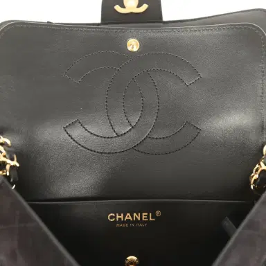 Chanel Chanel Medium "Souplissimo" Flap Bag Black Suede Gold Hardware | Thumbnail 11 Chanel Chanel Medium "Souplissimo" Flap Bag Black Suede Gold Hardware | Thumbnail 11