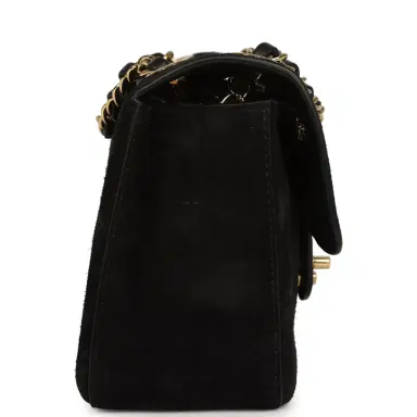 Chanel Chanel Medium "Souplissimo" Flap Bag Black Suede Gold Hardware | Thumbnail 3 Chanel Chanel Medium "Souplissimo" Flap Bag Black Suede Gold Hardware | Thumbnail 3