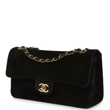 Chanel Chanel Medium "Souplissimo" Flap Bag Black Suede Gold Hardware | Thumbnail 5 Chanel Chanel Medium "Souplissimo" Flap Bag Black Suede Gold Hardware | Thumbnail 5