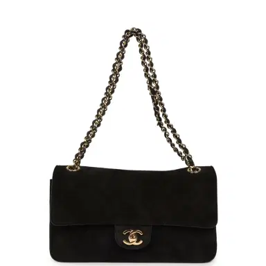Chanel Chanel Medium "Souplissimo" Flap Bag Black Suede Gold Hardware | Thumbnail 7 Chanel Chanel Medium "Souplissimo" Flap Bag Black Suede Gold Hardware | Thumbnail 7