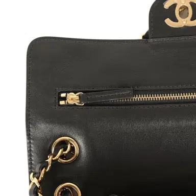 Chanel Chanel Medium "Souplissimo" Flap Bag Black Suede Gold Hardware | Thumbnail 8 Chanel Chanel Medium "Souplissimo" Flap Bag Black Suede Gold Hardware | Thumbnail 8
