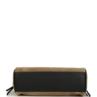 Chanel Chanel Medium "Urban Essential" East West Shopping Tote Black Grained Calfskin and Beige Suede Gold Hardware | Thumbnail 6 Chanel Chanel Medium "Urban Essential" East West Shopping Tote Black Grained Calfskin and Beige Suede Gold Hardware | Thumbnail 6