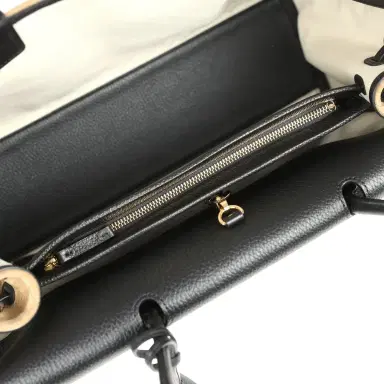 Chanel Chanel Medium "Urban Essential" East West Shopping Tote Black Grained Calfskin and Beige Suede Gold Hardware | Thumbnail 7 Chanel Chanel Medium "Urban Essential" East West Shopping Tote Black Grained Calfskin and Beige Suede Gold Hardware | Thumbnail 7