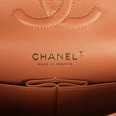 Chanel Chanel Medium Classic Double Flap Bag Brown Lambskin Light Gold Hardware | Thumbnail 8 Chanel Chanel Medium Classic Double Flap Bag Brown Lambskin Light Gold Hardware | Thumbnail 8