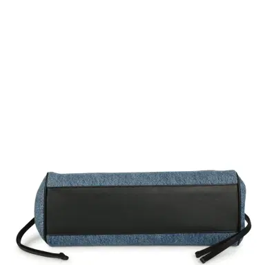 Chanel Chanel Small "Urban Essential" East West Shopping Tote Black Calfskin and Blue Denim Gold Hardware | Thumbnail 6 Chanel Chanel Small "Urban Essential" East West Shopping Tote Black Calfskin and Blue Denim Gold Hardware | Thumbnail 6