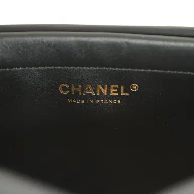 Chanel Chanel Small "Urban Essential" East West Shopping Tote Black Calfskin and Blue Denim Gold Hardware | Thumbnail 10 Chanel Chanel Small "Urban Essential" East West Shopping Tote Black Calfskin and Blue Denim Gold Hardware | Thumbnail 10