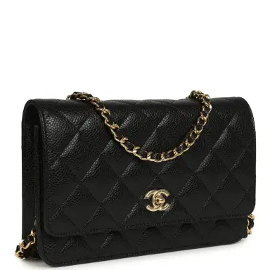 Chanel Chanel Wallet On Chain WOC Black Caviar Gold Hardware | Thumbnail 2 Chanel Chanel Wallet On Chain WOC Black Caviar Gold Hardware | Thumbnail 2