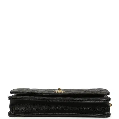 Chanel Chanel Wallet On Chain WOC Black Caviar Gold Hardware | Thumbnail 6 Chanel Chanel Wallet On Chain WOC Black Caviar Gold Hardware | Thumbnail 6