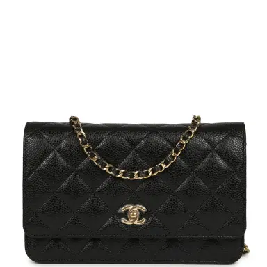 Chanel Chanel Wallet On Chain WOC Black Caviar Gold Hardware | Thumbnail 1 Chanel Chanel Wallet On Chain WOC Black Caviar Gold Hardware | Thumbnail 1