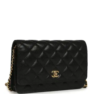 Chanel Chanel Wallet On Chain WOC Black Caviar Gold Hardware | Thumbnail 2 Chanel Chanel Wallet On Chain WOC Black Caviar Gold Hardware | Thumbnail 2