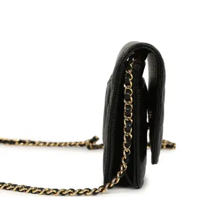 Chanel Chanel Wallet On Chain WOC Black Caviar Gold Hardware | Thumbnail 3 Chanel Chanel Wallet On Chain WOC Black Caviar Gold Hardware | Thumbnail 3