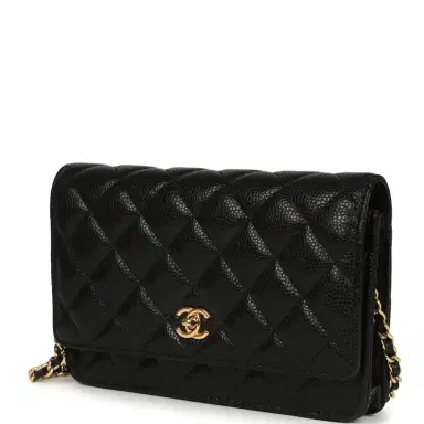 Chanel Chanel Wallet On Chain WOC Black Caviar Gold Hardware | Thumbnail 5 Chanel Chanel Wallet On Chain WOC Black Caviar Gold Hardware | Thumbnail 5