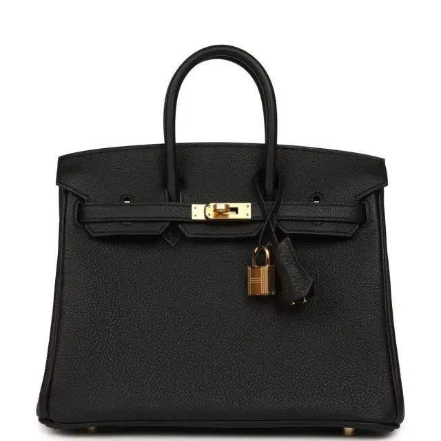 Hermes Birkin 25 Black Togo Gold Hardware Hermes Birkin 25 Black Togo Gold Hardware