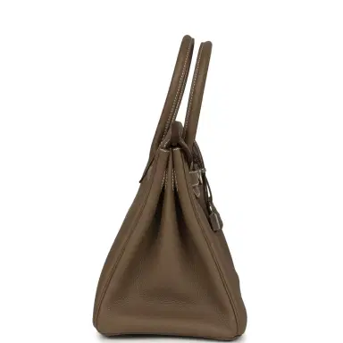 HERMÈS Hermes Birkin 30 Etoupe Togo Palladium Hardware | Thumbnail 3 HERMÈS Hermes Birkin 30 Etoupe Togo Palladium Hardware | Thumbnail 3