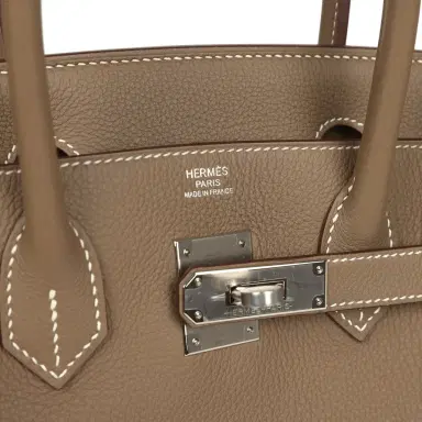 HERMÈS Hermes Birkin 30 Etoupe Togo Palladium Hardware | Thumbnail 7 HERMÈS Hermes Birkin 30 Etoupe Togo Palladium Hardware | Thumbnail 7