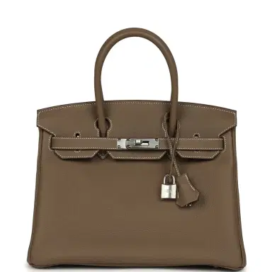 HERMÈS Hermes Birkin 30 Etoupe Togo Palladium Hardware | Thumbnail 1 HERMÈS Hermes Birkin 30 Etoupe Togo Palladium Hardware | Thumbnail 1